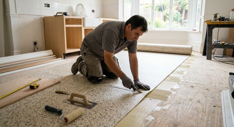 Linoleum Floor Installation in Del Valle, TX