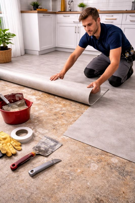 Linoleum Floor Installation in San Marcos, TX