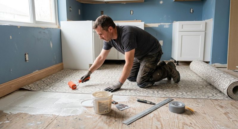 Sheet Linoleum Installation in Del Valle, TX
