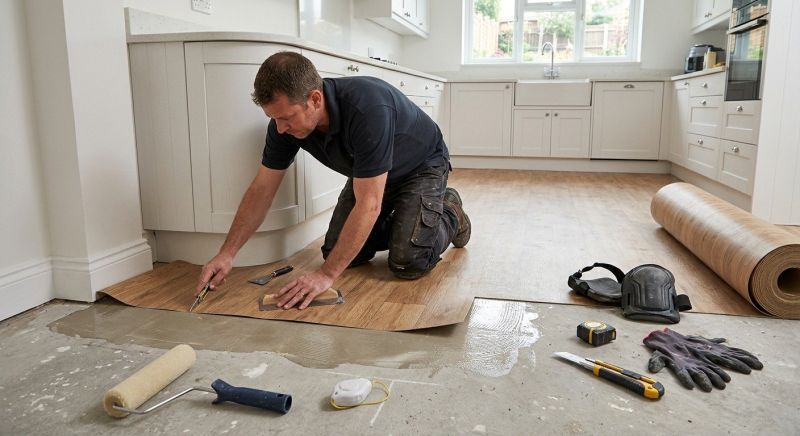 Sheet Linoleum Installation in Driftwood, TX