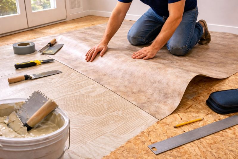 Sheet Vinyl Installation in Driftwood, TX