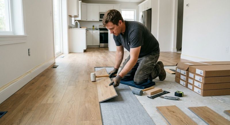 Vinyl Plank Floor Installation in Buda, TX