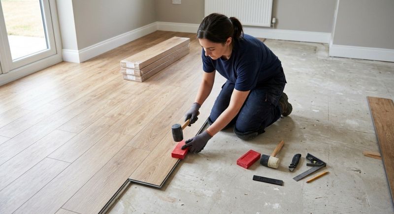 Vinyl Plank Floor Installation in Buda, TX