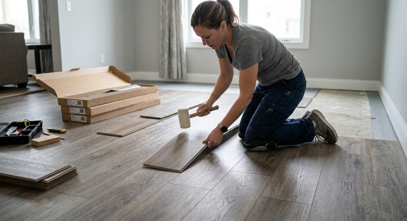 Vinyl Plank Floor Installation in Buda, TX