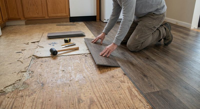 Vinyl Tile Replacement in Buda, TX