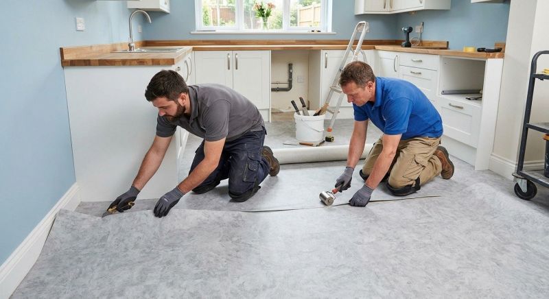 Sheet Linoleum Installation in Manor, TX
